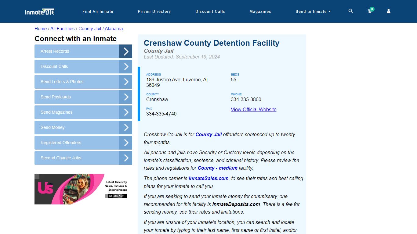 Crenshaw County Detention Facility - Inmate Locator